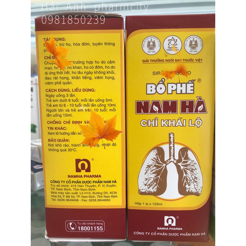 Bổ Phế Nam Hà 125ml