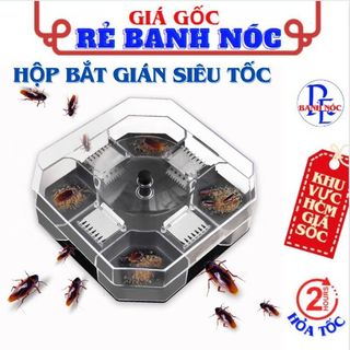  Bẫy Gián Thông Minh Thiết Kế 4 Cửa Bẫy Hiệu Quả Cao, An Toàn, Không Hoá Chất - Hộp Bắt Gián, Diệt Con Trùng