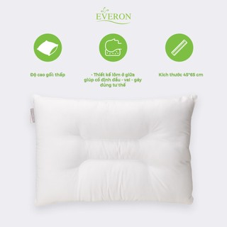 Ruột gối Thư giãn cổ EVERON Relax với vải 100% Polyester và ruột bông Micro siêu nhẹ, mềm mại - kích thước 45x65cm
