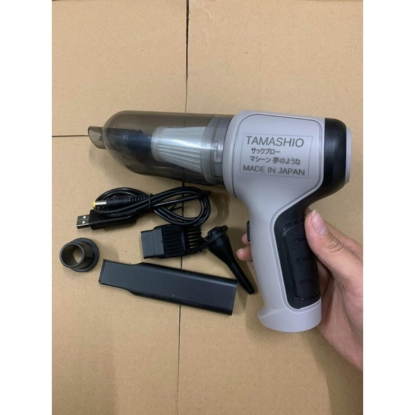 Máy Hút Hụi Cầm Tay TAMASHIO,Máy Hút Bụi Mini Không Dây 2 trong 1 ,Hút Bụi Ô Tô,Lông Thú Cưng
