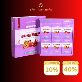 Nước hồng sâm collagen lựu hàn quốc hansusam hộp 30 gói x 50ml