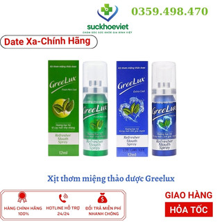 Xịt thơm miệng thảo dược Greelux Xịt thơm miệng thảo dược Hoa Linh