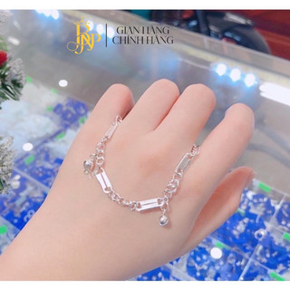 Lắc tay cho bé yêu gắn chuông xinh xắn, Bạc Ta - Bạc BNP
