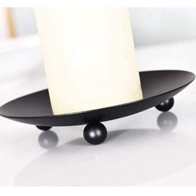 Giá đỡ đế đựng nến thơm chân đế đựng nến theo phong cách Bắc Âu 3 chân màu vàng, đen trang trí trên bàn Relaxcandle