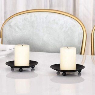 Giá đỡ đế đựng nến thơm chân đế đựng nến theo phong cách Bắc Âu 3 chân màu vàng, đen trang trí trên bàn Relaxcandle