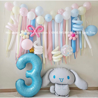 SET BÓNG RỐI TRANG TRÍ SINH NHẬT PHONG CÁCH HÀN QUỐC - NHÀ ANN