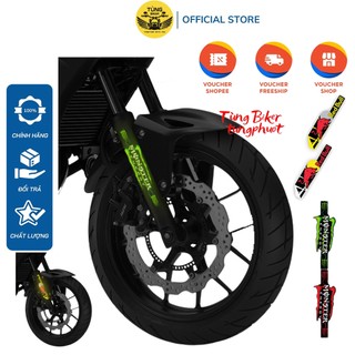 Tem phuộc xe máy phản quang, decal dán phuộc trước cho mọi dòng xe máy, xe điện