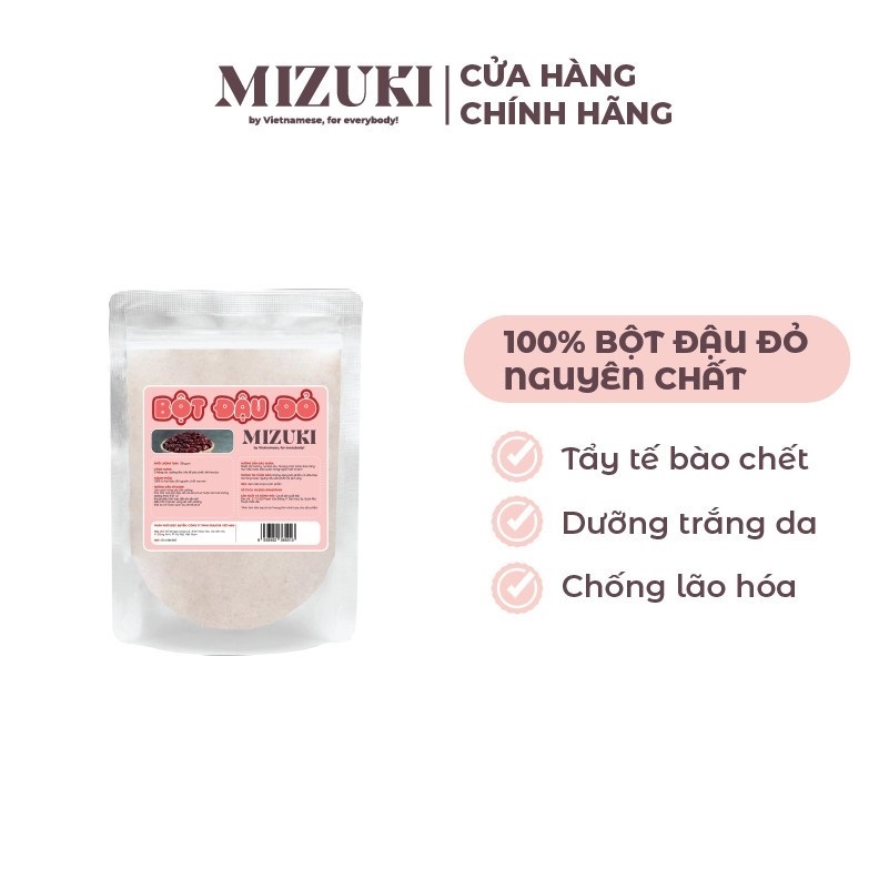 Bột đậu đỏ nguyên chất xay mịn Mizuki