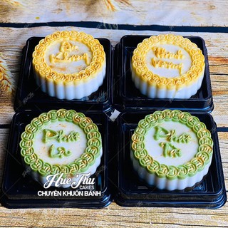 Khuôn nhựa An Khang, Thịnh Vượng, Phát Tài, Phát Lộc (vỉ 4 khuôn) dùng làm bánh rau câu, nhấn xôi hoa đậu