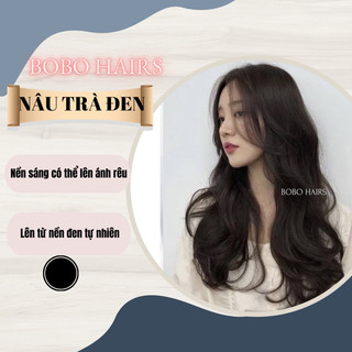 [Freeship]Thuốc Nhuộm Tóc Màu NÂU TRÀ ĐEN Tặng Oxi