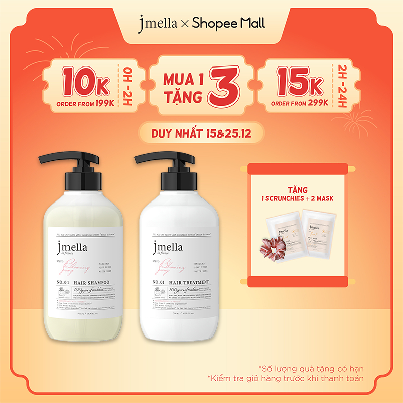Combo Dầu Gội Và Dầu Xả Giúp Tóc Chắc Khoẻ Jmella In France (500ml x 2)