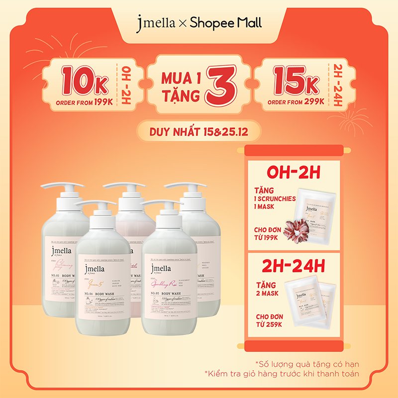 Sữa Tắm Dưỡng Ẩm Hương Nước Hoa Jmella In France Body Wash 500ml
