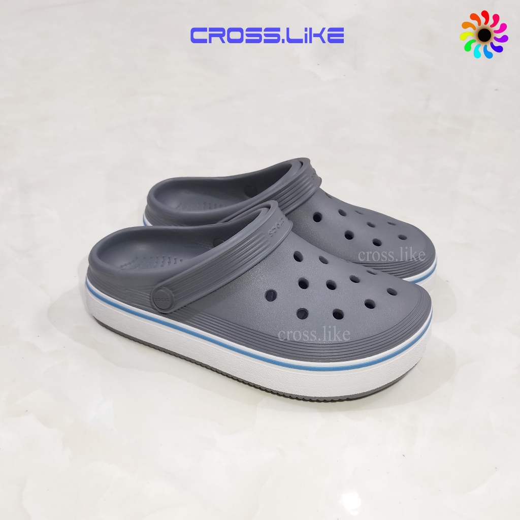 Sục nhựa CROSS Band Clean, dép nam nữ,nhựa nguyên khối siêu bền, đi mưa thoải mái.