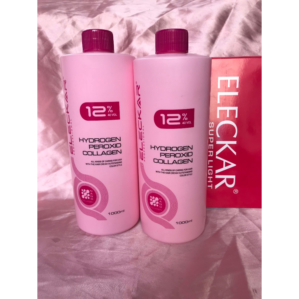 Oxy nhuộm tóc eleckar 1000ml chai Hồng