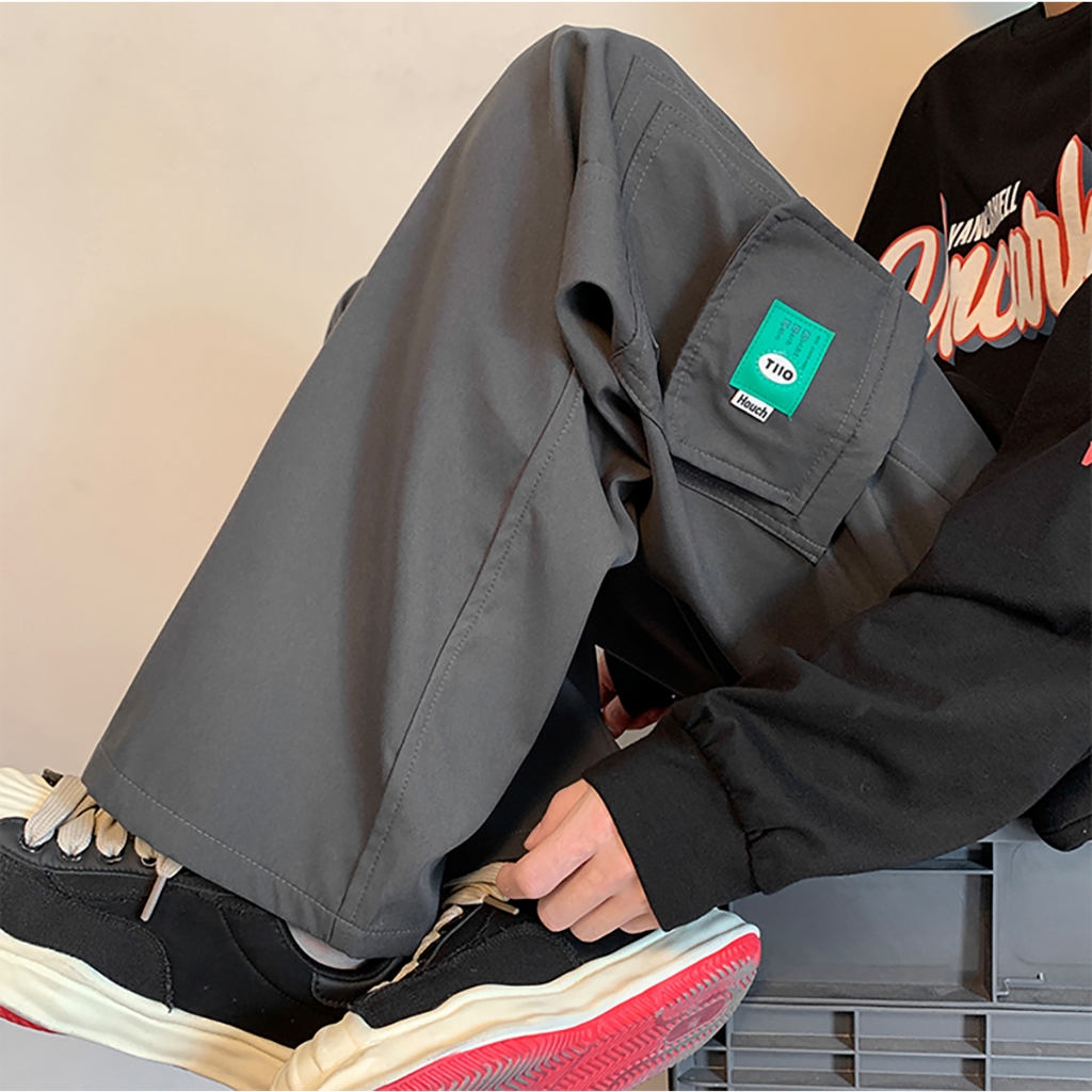 Quần kaki túi hộp MayLinh Shop - Cạp chun dây rút thoải mái,  chất vải dày dặn cao cấp - Menswear Pants