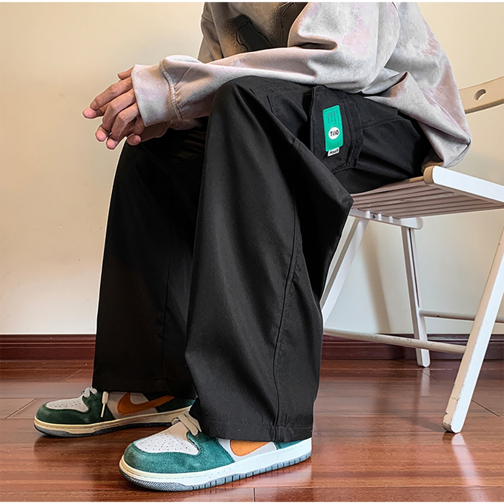 Quần kaki túi hộp MayLinh Shop - Cạp chun dây rút thoải mái,  chất vải dày dặn cao cấp - Menswear Pants