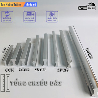Tay nắm cửa tủ , tay nắm tủ quần áo hợp kim nhôm phong cách đơn giản đủ cỡ ( kèm vít )
