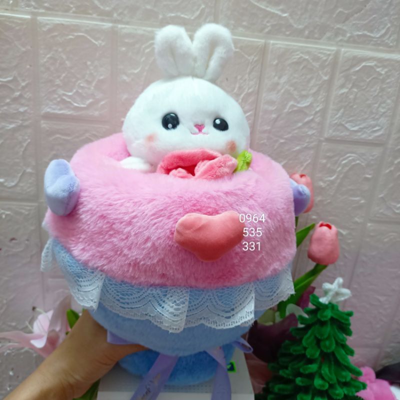 Gấu bông,bó hoa gấu 2 trong 1