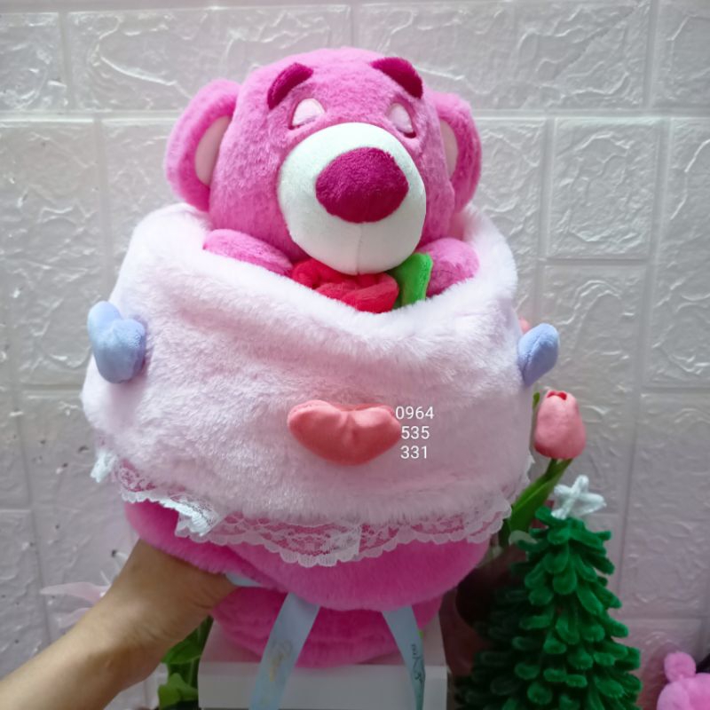 Gấu bông,bó hoa gấu 2 trong 1