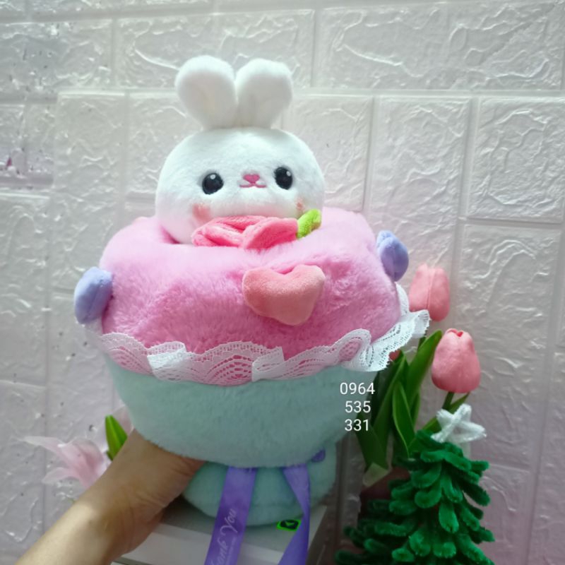 Gấu bông,bó hoa gấu 2 trong 1