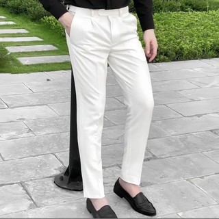 Quần tây âu cao cấp dáng Hàn Quốc màu Trắng tinh hãng FATUNO