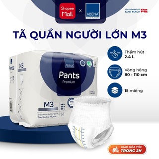 Tã quần người lớn abena abri flex premium m1 1400ml / m3 - 2400ml chính hãng