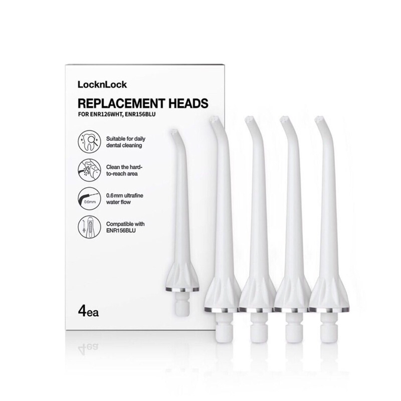 Bộ 4 đầu tăm nước lock&lock ENR126WHT  - Hàng chính hãng