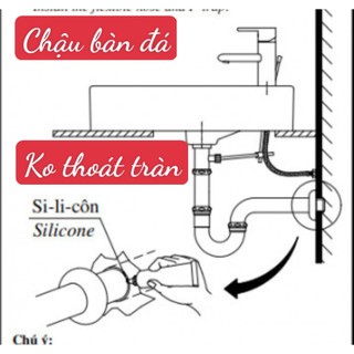 Xi phông lavabo , bộ xả lavabo , cho chậu để bàn đá chống hôi , kéo dài được ( dẻo chậu dương )