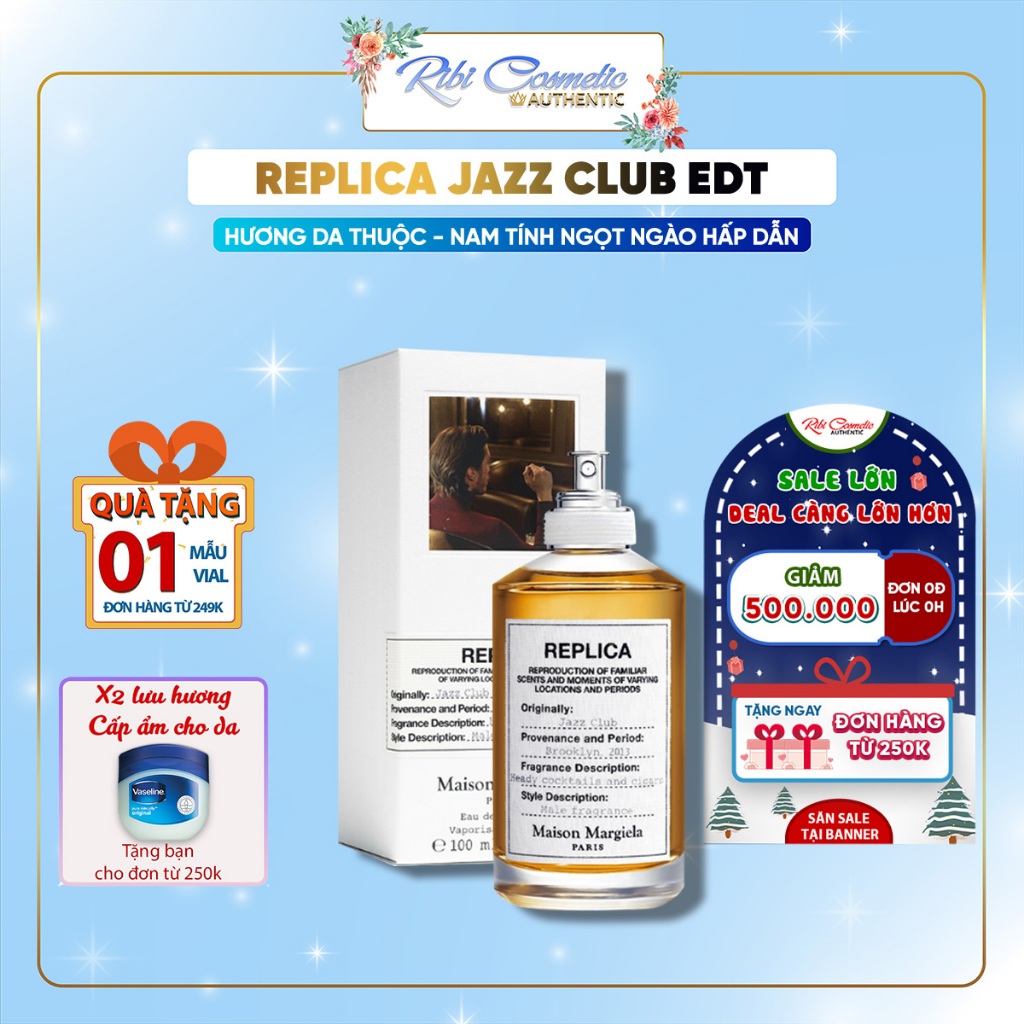 Nước Hoa Unisex Jazz Club Ngọt Ngào Nhưng Đầy Nam Tính Ribicosmetics