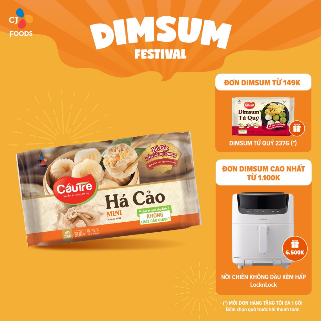 Bánh Há cảo Cầu Tre mini - nhân Tôm Thịt 500g