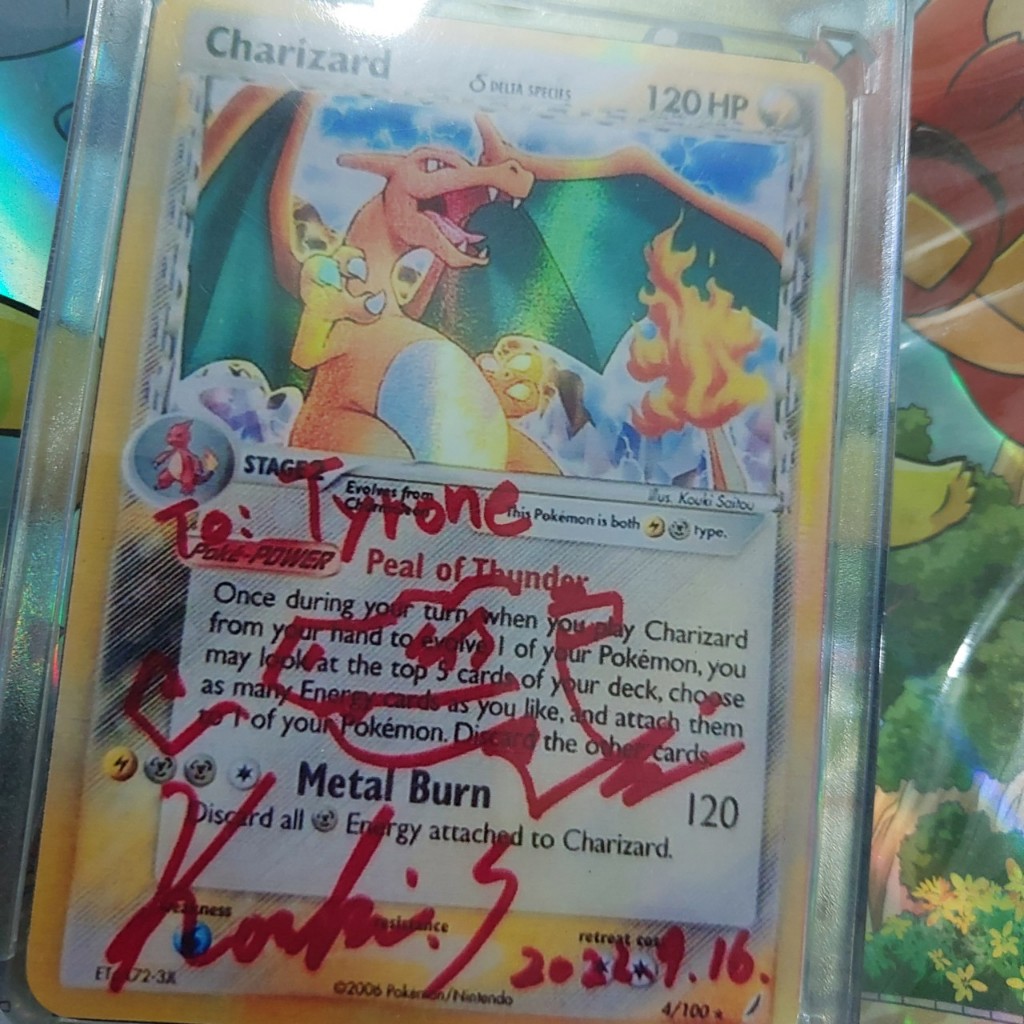 Thẻ bài TCG CHARIZARD EX CRYSTAL GUARDIANS 2006 POKEMON CARD 1459 D48 1-1