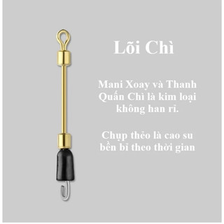 Chì chạy câu đánh cá nhát kèm mani (vỉ 10 viên)
