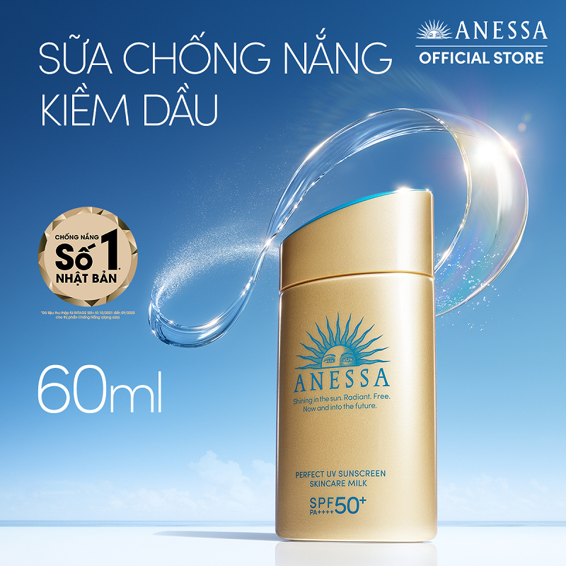 Sữa chống nắng bảo vệ hoàn hảo Anessa Perfect UV Sunscreen Skincare Milk size 60ml