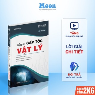 Sách Tổng ôn cấp tốc vật lý lớp 12 ôn thi thpt quốc gia 2023 Moonbook