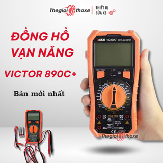 Đồng hồ đo điện xe máy Victor VC 890c+(đồng hồ vạn năng hiển thị số) - Thế Giới Thợ Xe