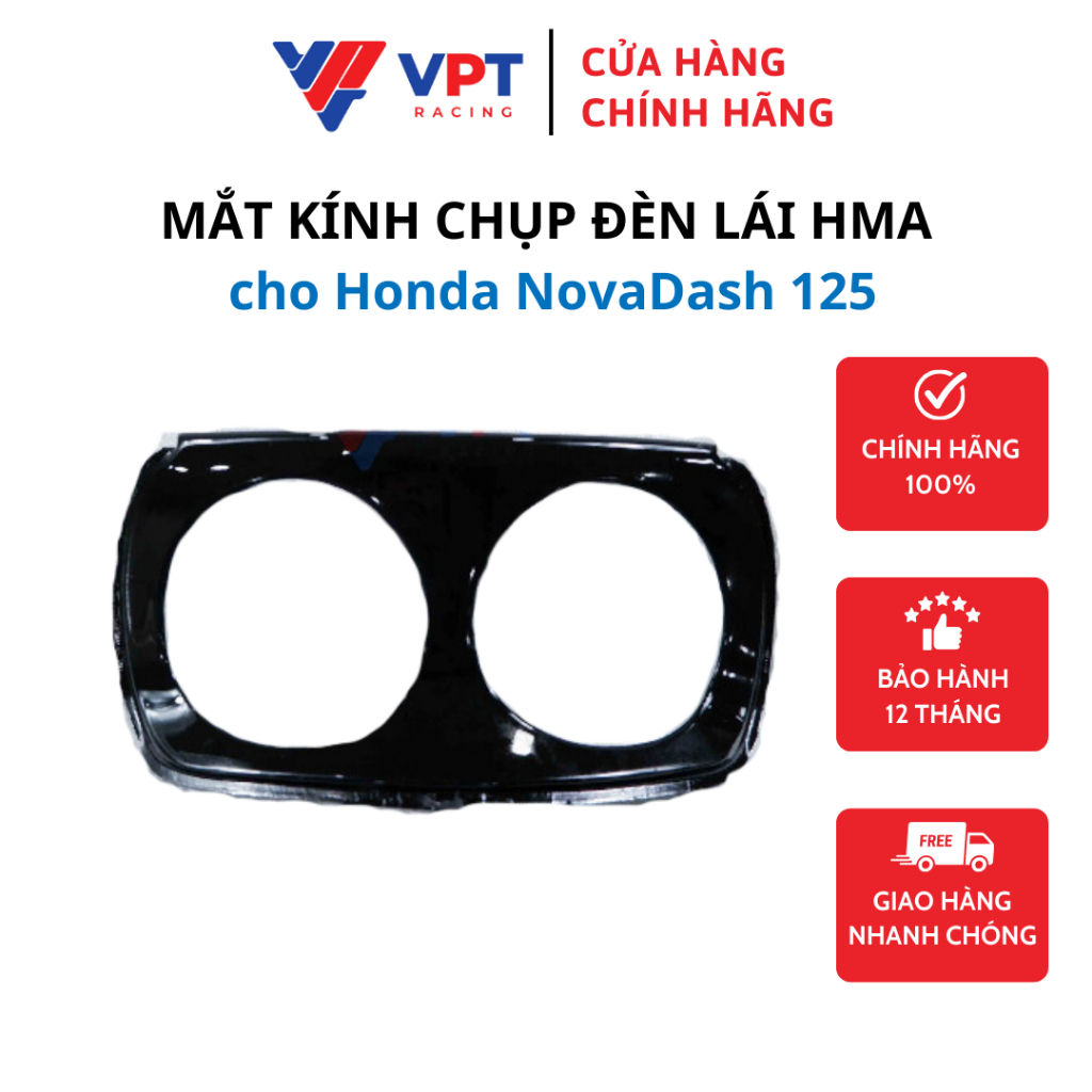 Mắt kiếng chụp đèn lái HMA cho Honda NovaDash 125