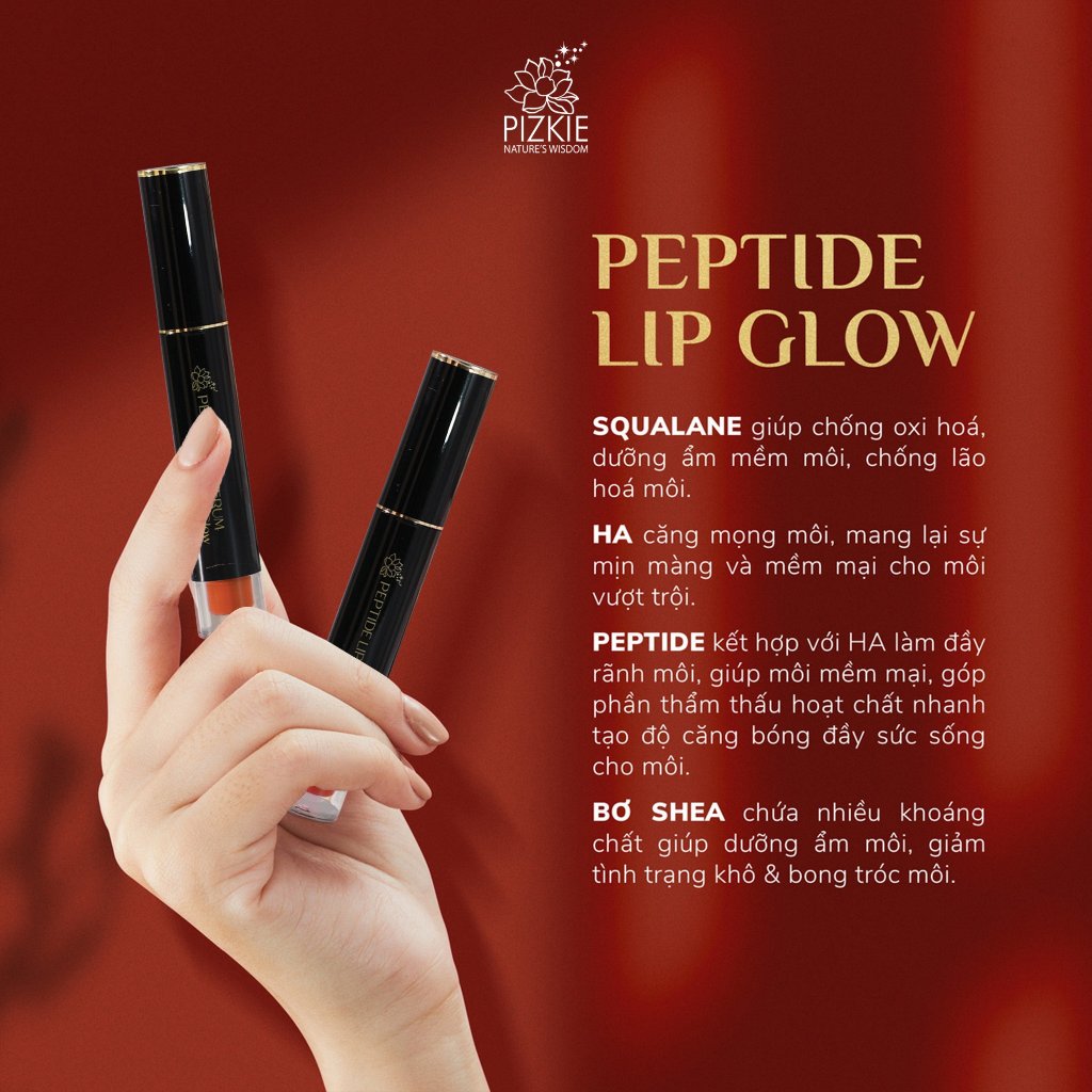 Son Dưỡng Môi Cung Cấp Vitamin Và Độ Ẩm SNB Peptide Lip Glow Màu Hồng