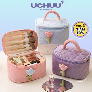 Túi Đựng Mỹ Phẩm Du Lịch Uchuu Túi Đựng Đồ Trang Điểm Makeup Cute Nhỏ Túi Vải Có Quai Cầm Xách Tay Lớn