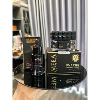Combo face collagen dna cá hồi v2 meea organic và tinh chất ampoule v2 size to