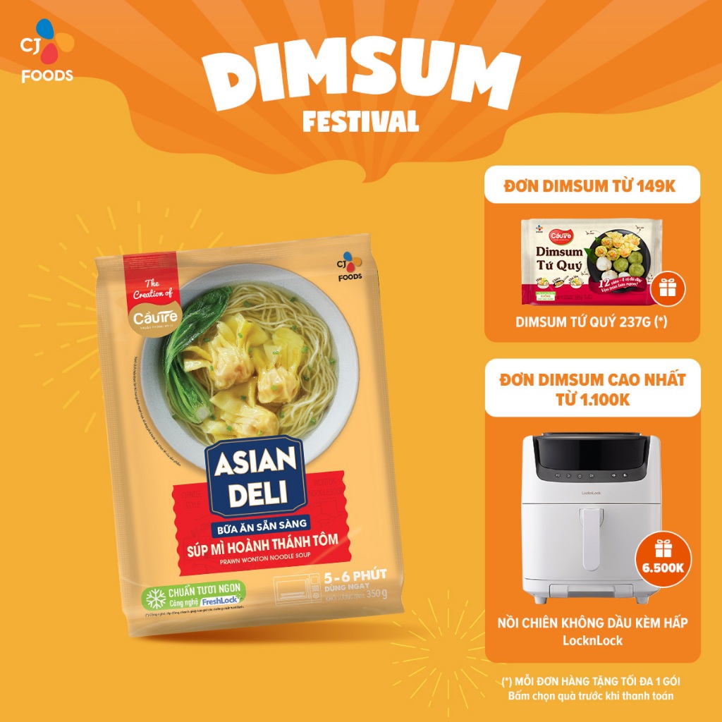 Súp Mì Hoành Thánh Tôm Cầu Tre 350G