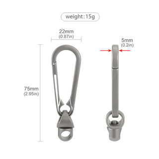 Móc khóa titanium EH8