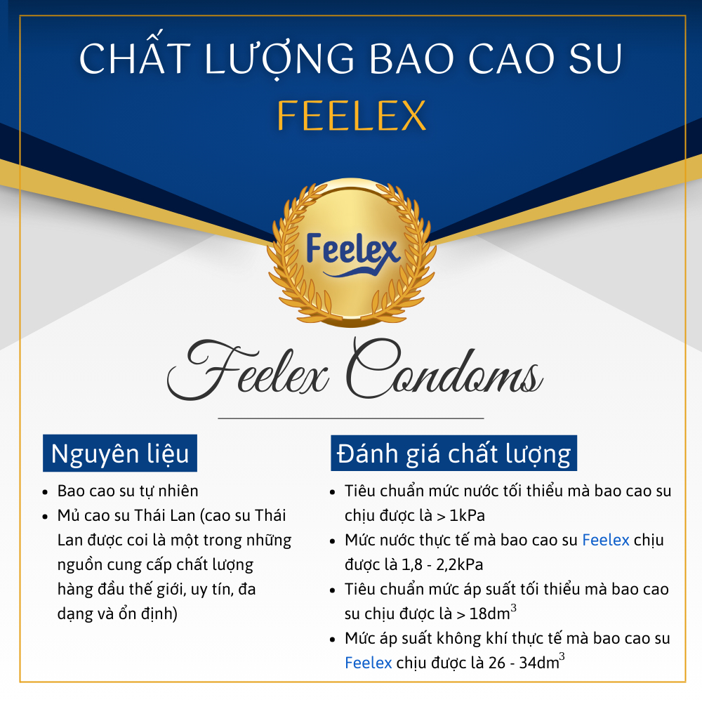 Bao cao su Feelex Bigdot Gân Gai Có Bi nhiều gel bôi trơn