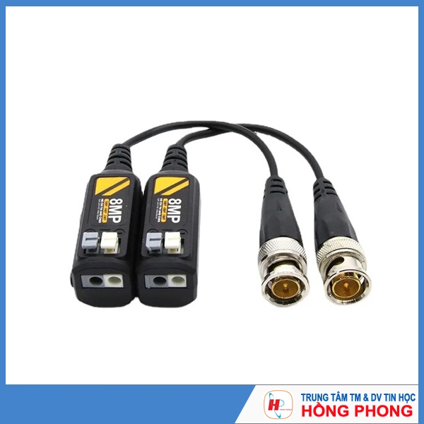 Video balun camera 8MP AHD/CVI/TVI chống nhiễu