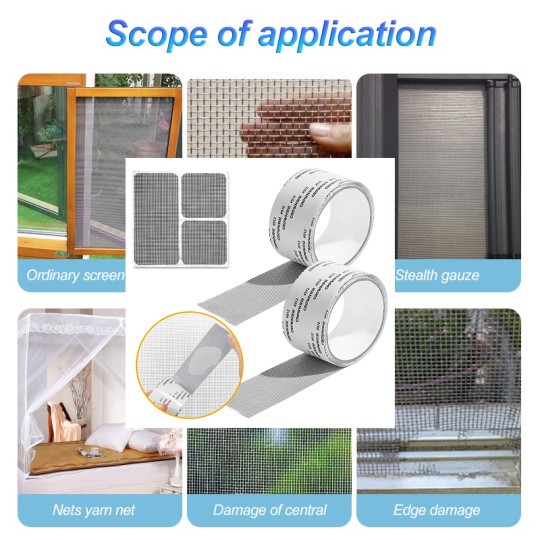 Băng Keo Lưới Dán Mùng, Màn Chống Muỗi 5cm X 2m