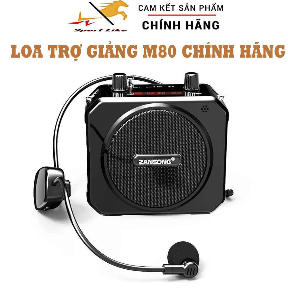 Máy Trợ Giảng Không Dây Kèm Loa VSportLike M80 Pin 6H-12H Diện Tích 250m2