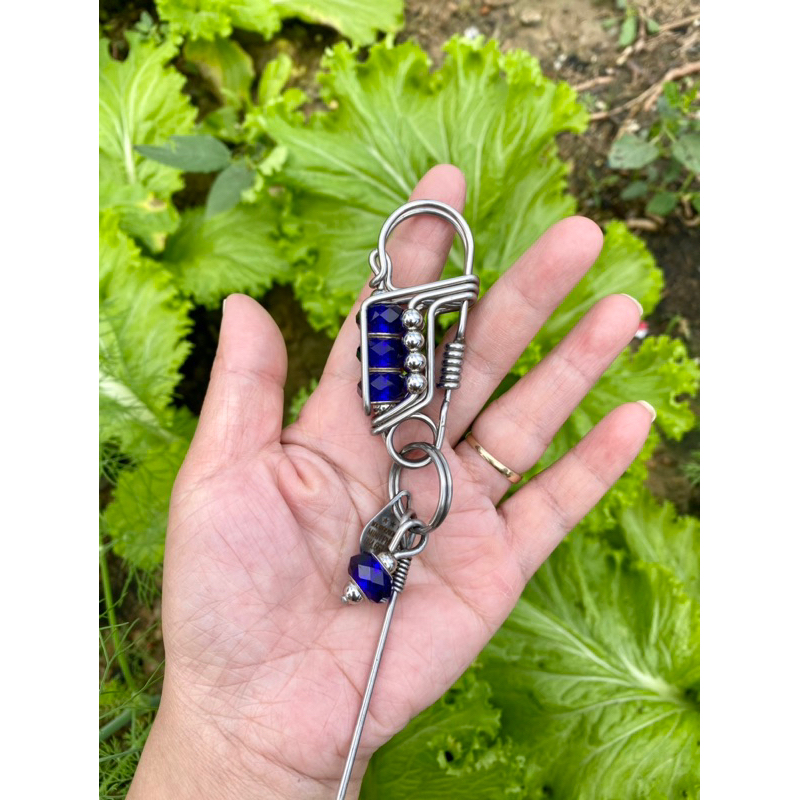 Móc khoá inox đá phong thuỷ