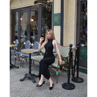BLUSH DRESS | ĐẦM CỔ LỌ CHẤT THUN | C LAMODE