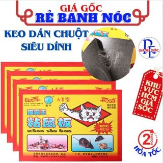 Keo dính chuột siêu dính , siêu chắc - miếng keo dán chuột - miếng bẫy chuột dính chặt hiệu quả cao