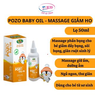 Dầu Massage (mat-xa) dưỡng ẩm - giữ ấm toàn thân cho trẻ sơ sinh và trẻ nhỏ - 50ml
