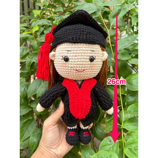 Búp bê tốt nghiệp móc len